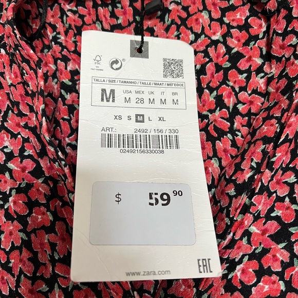 Zara Button Down Ruffle Babydoll Dress - Picture 5 of 6